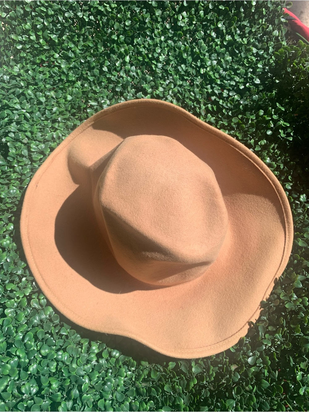 Vintage 40s 50s Bollman Hat Company Doeskin Tan Felt Wool Hat